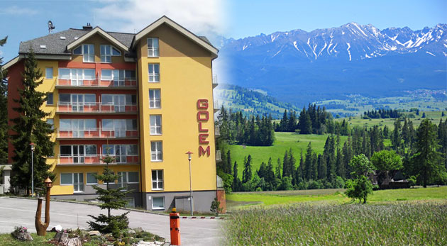 Štvordňový pobyt v apartmánovom dome Golem pre 2 osoby Fotka zľavy: Štyri dni v apartmáne Golem v Tatranskej Štrbe pre 2 osoby len za 79€. Ubytovanie v modernom apartmáne, v tichom prostredí a krásnej prírode!